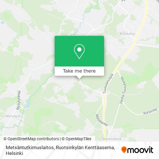 Metsäntutkimuslaitos, Ruotsinkylän Kenttäasema map