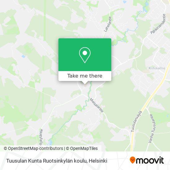 Tuusulan Kunta Ruotsinkylän koulu map