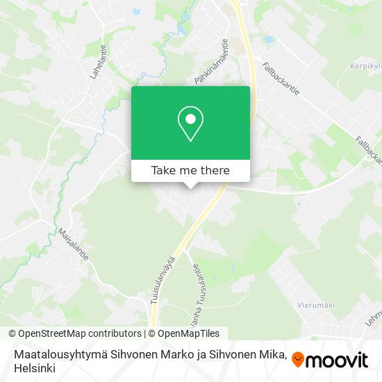 Maatalousyhtymä Sihvonen Marko ja Sihvonen Mika map