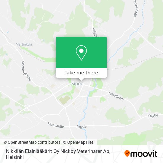 Nikkilän Eläinlääkärit Oy Nickby Veterinärer Ab map