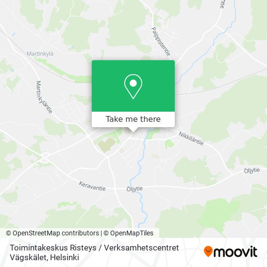 Toimintakeskus Risteys / Verksamhetscentret Vägskälet map