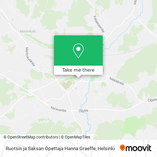 Ruotsin ja Saksan Opettaja Hanna Graeffe map