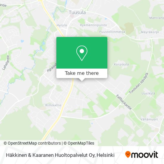 Häkkinen & Kaaranen Huoltopalvelut Oy map