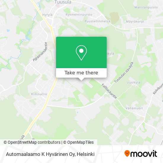 Automaalaamo K Hyvärinen Oy map