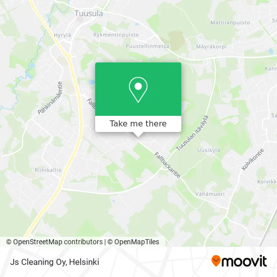 JS Cleaning Oy map