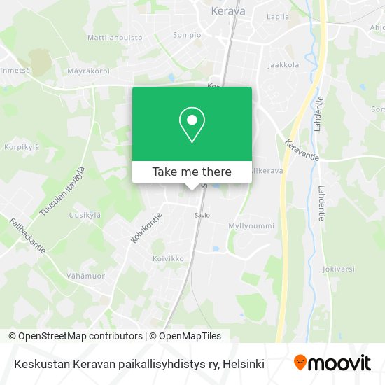 Keskustan Keravan paikallisyhdistys ry map