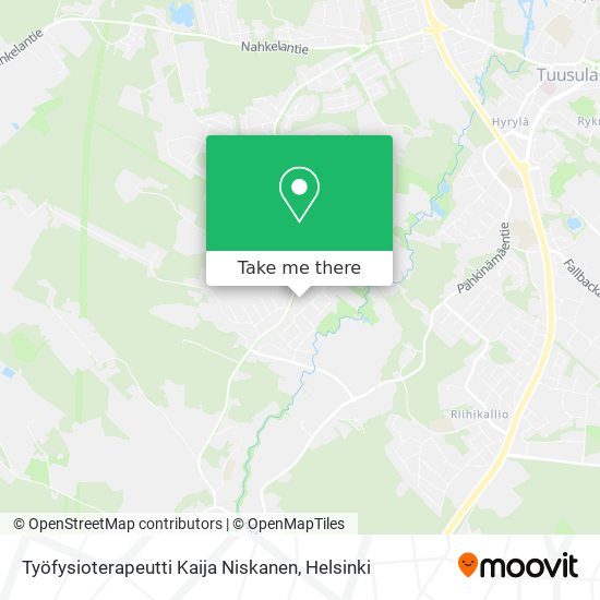 Työfysioterapeutti Kaija Niskanen map