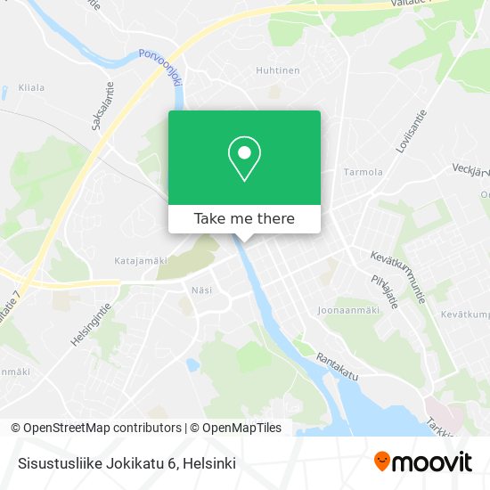 Sisustusliike Jokikatu 6 map