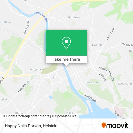 Happy Nails Porvoo map