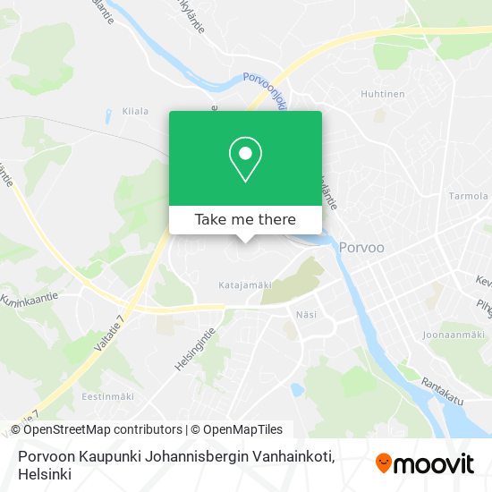 Porvoon Kaupunki Johannisbergin Vanhainkoti map