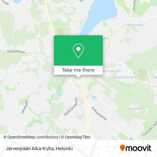 Järvenpään Aika-Kulta map