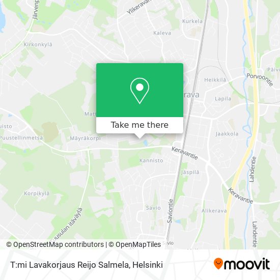 T:mi Lavakorjaus Reijo Salmela map