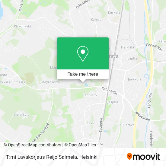 T:mi Lavakorjaus Reijo Salmela map