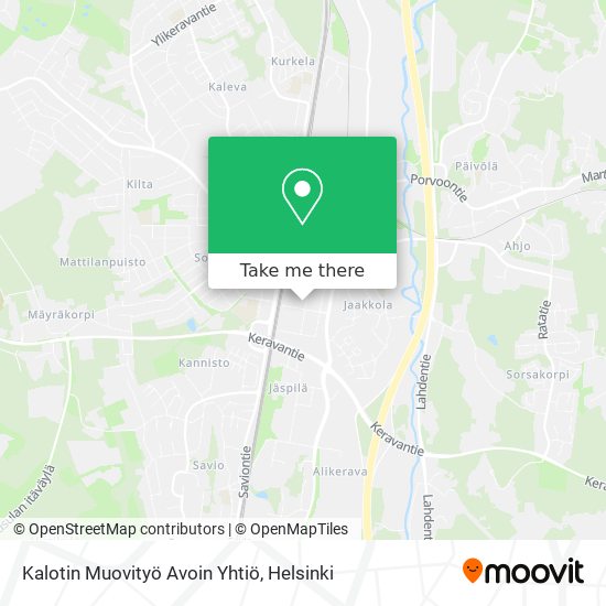 Kalotin Muovityö Avoin Yhtiö map