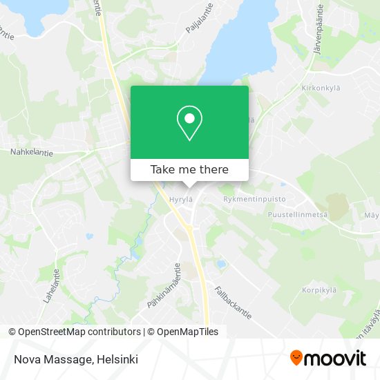 Nova Massage map