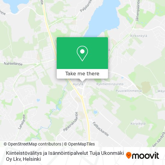 Kiinteistövälitys ja Isännöintipalvelut Tuija Ukonmäki Oy Lkv map