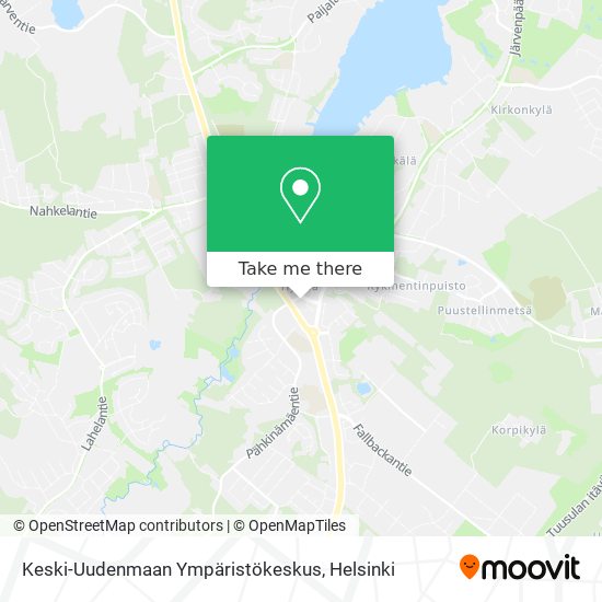 Keski-Uudenmaan Ympäristökeskus map