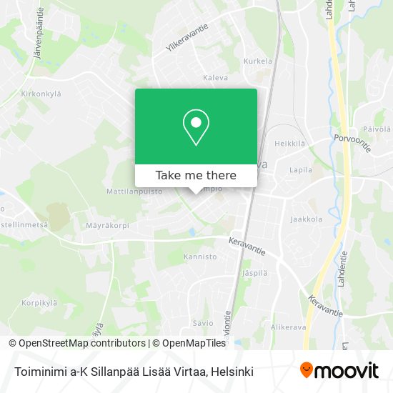 Toiminimi a-K Sillanpää Lisää Virtaa map