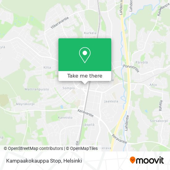 Kampaakokauppa Stop map