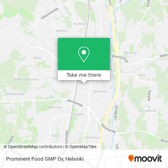 Prominent Food GMP Oy map
