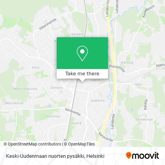 Keski-Uudenmaan nuorten pysäkki map