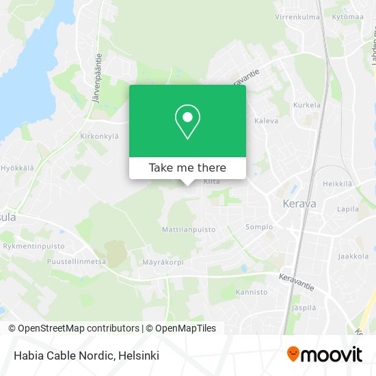 Habia Cable Nordic map