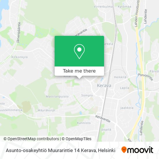 Asunto-osakeyhtiö Muurarintie 14 Kerava map