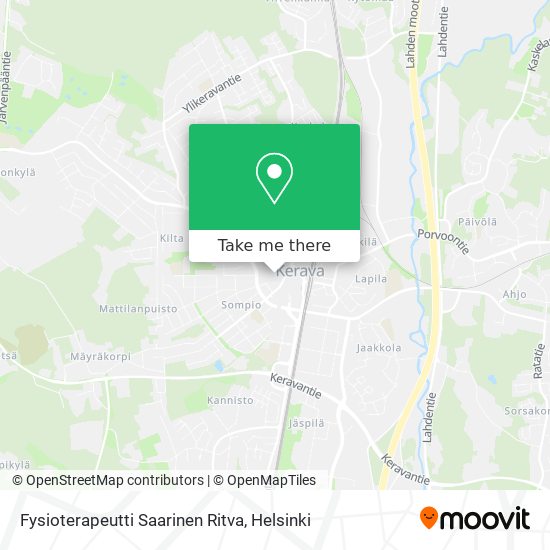 Fysioterapeutti Saarinen Ritva map