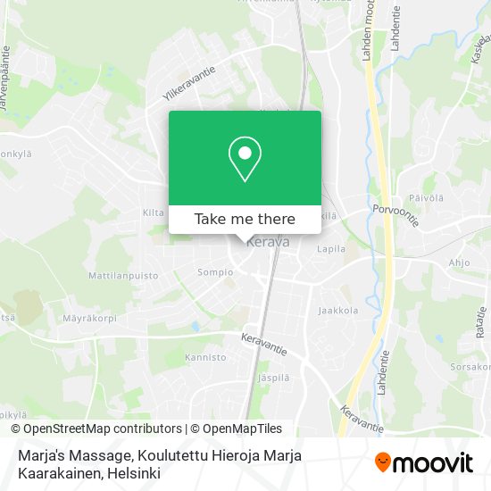 Marja's Massage, Koulutettu Hieroja Marja Kaarakainen map