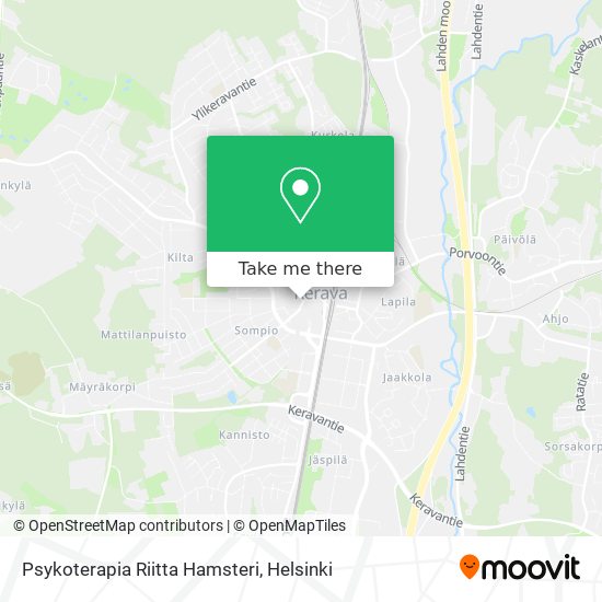 Psykoterapia Riitta Hamsteri map