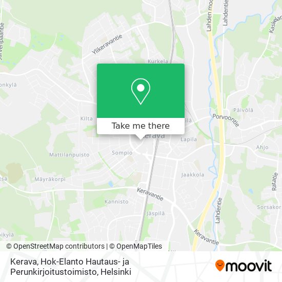 Kerava, Hok-Elanto Hautaus- ja Perunkirjoitustoimisto map
