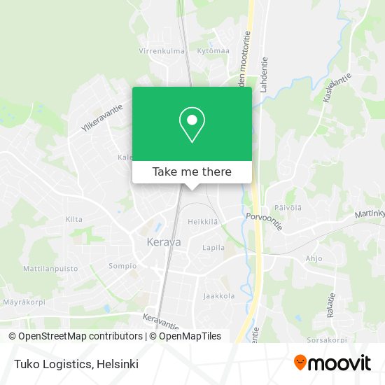 Tuko Logistics map