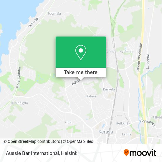 Aussie Bar International map