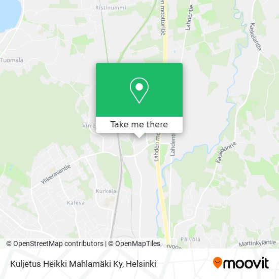 Kuljetus Heikki Mahlamäki Ky map