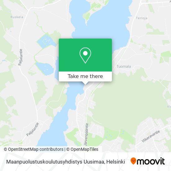 Maanpuolustuskoulutusyhdistys Uusimaa map