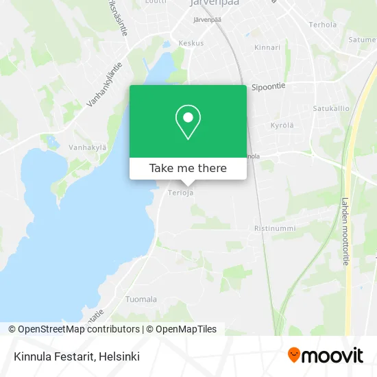 Kinnula Festarit map