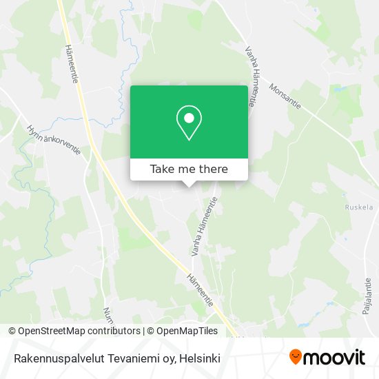 Rakennuspalvelut Tevaniemi oy map