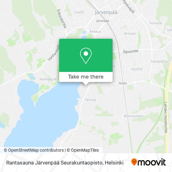 Rantasauna Järvenpää Seurakuntaopisto map