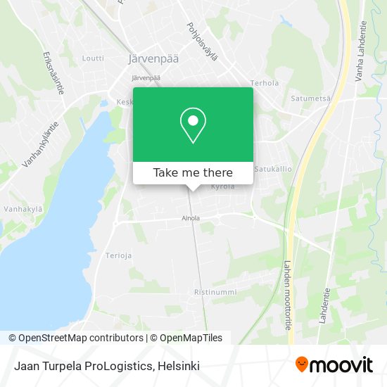Jaan Turpela ProLogistics map