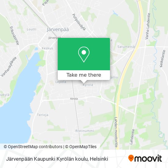 Järvenpään Kaupunki Kyrölän koulu map