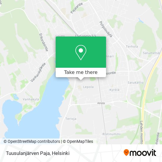 Tuusulanjärven Paja map