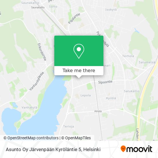 Asunto Oy Järvenpään Kyröläntie 5 map