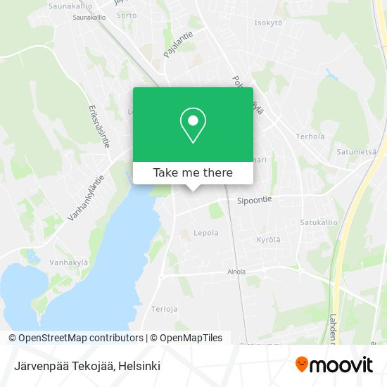 Järvenpää Tekojää map