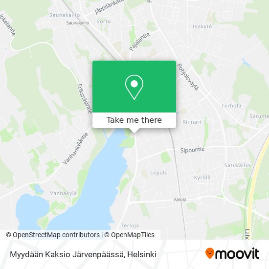 Myydään Kaksio Järvenpäässä map
