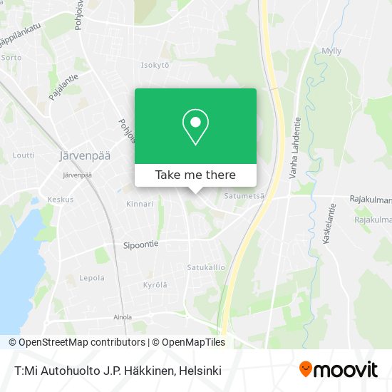 T:Mi Autohuolto J.P. Häkkinen map