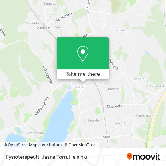 Fysioterapeutti Jaana Torri map