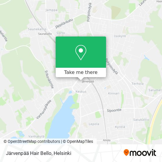 How to get to Järvenpää Hair Bello by Bus or Train?