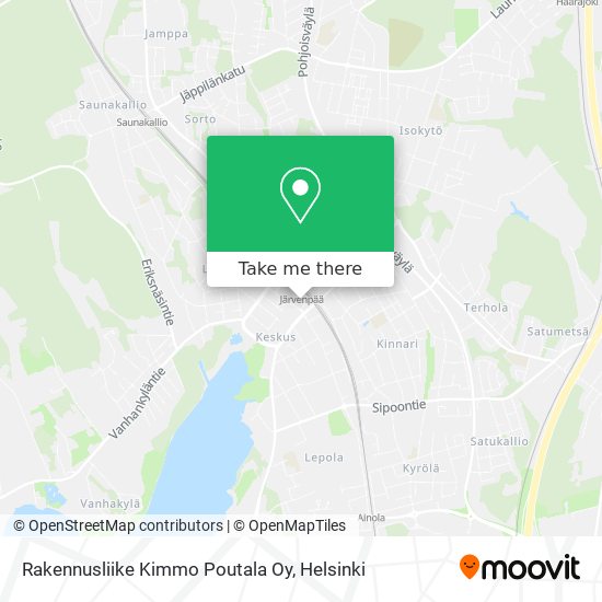 Rakennusliike Kimmo Poutala Oy map