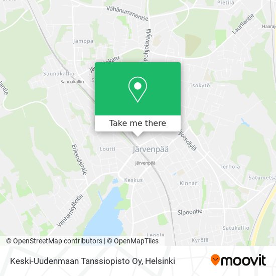 Keski-Uudenmaan Tanssiopisto Oy map