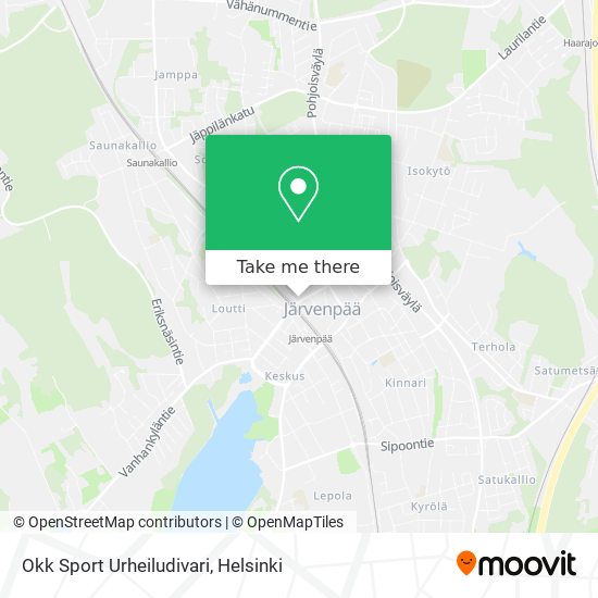 Okk Sport Urheiludivari map